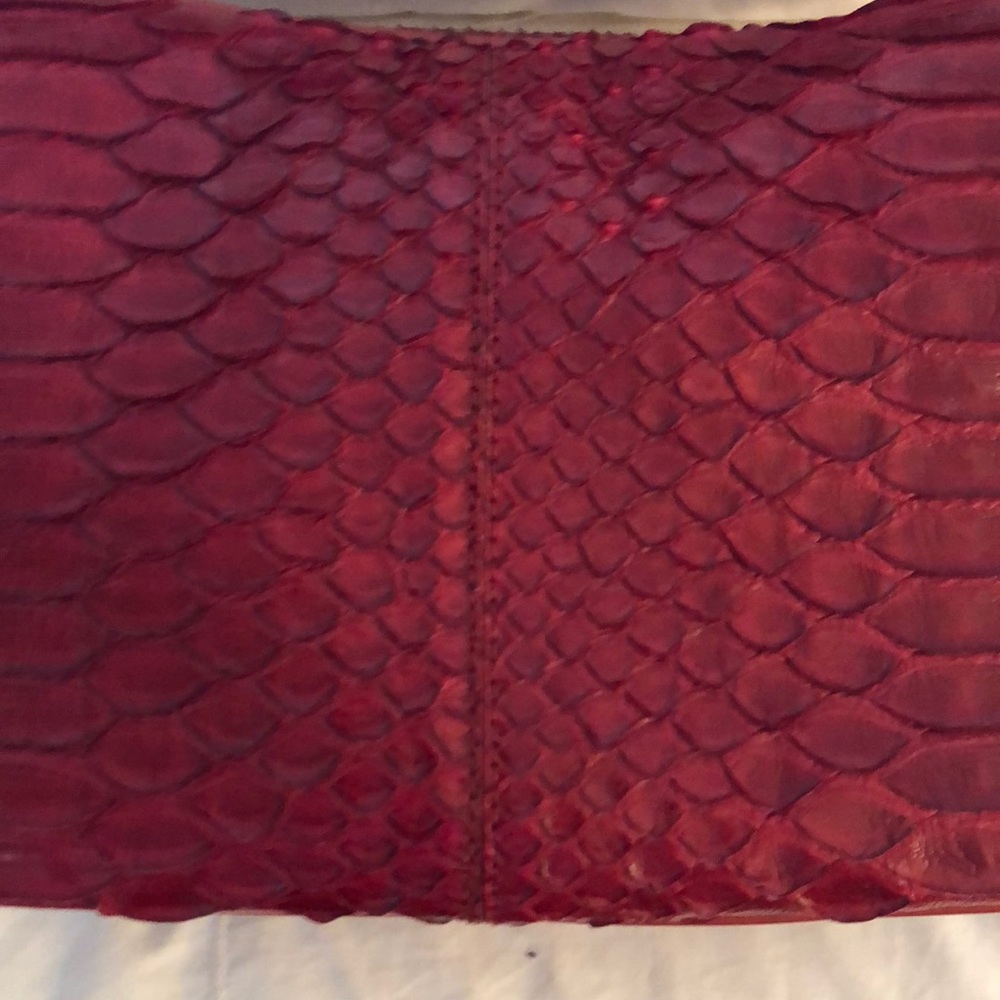 Tods Red Python handbag - Picture 2 of 8